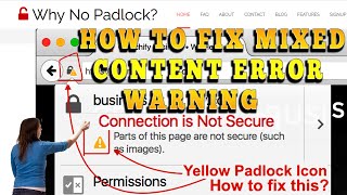 How to Fix Mixed content error in any website?