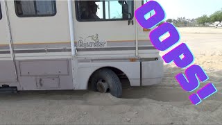 I Got Stuck in the Sand :( Rv Beach Camping