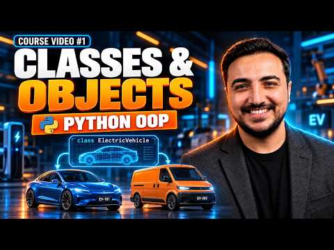 Capa de Python OOP | Classes & Objects | Full OOP Python Course Tutorial Video#1