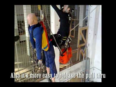 Industrial rope access Pull thru method 2 IRATA.avi