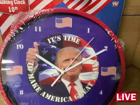 #359   AS Seen On TV Trump Talking Clock Battery Operated   MSRP   $6499 99   Lot of 216 Pieces