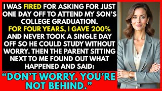 Bos saya memecat saya — dan di samping saya duduk seseorang yang tidak pernah dia duga.