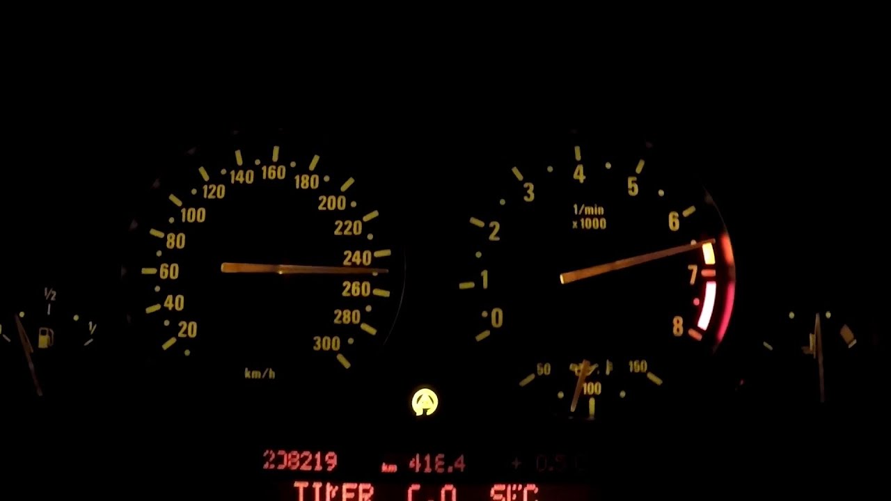 BMW M5 E39 Acceleration / Beschleunigung / Speedometer 0100, 0200