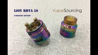 IJOY RDTA 5s unboxing review, innovative Central Fill | Two post gold-plated build deck