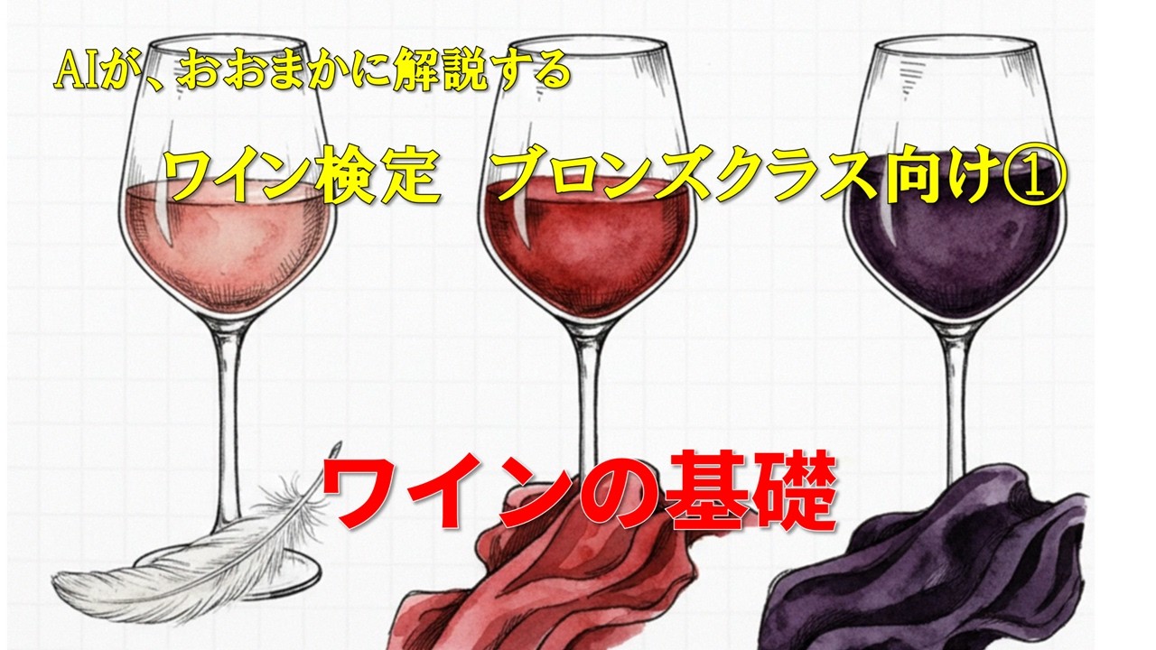 ワイン検定ブロンズクラス向け① ワインの基礎