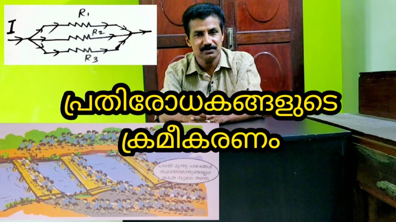Series and Parallel Connections of Resistors explained in Malayalam
