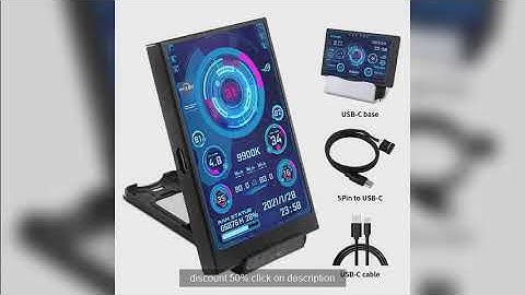 3.5 / 5 Inch IPS Type-C Secondary Screen Mini Computer USB Display CPU GPU RAM HDD Monitor with Hold