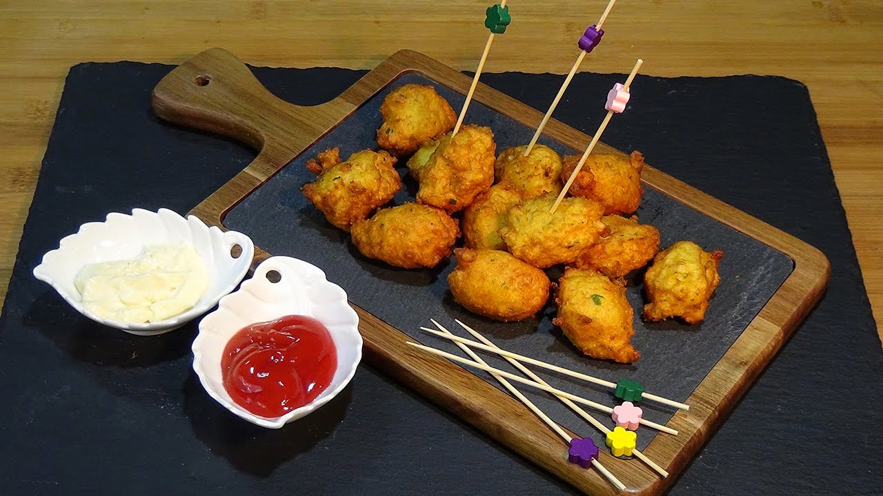 Receta Buñuelos de merluza - Recetas de cocina, paso a paso, tutorial