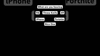 What are you hearing