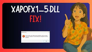 How To FIX Xapofx1_5 dll Missing in Windows 11