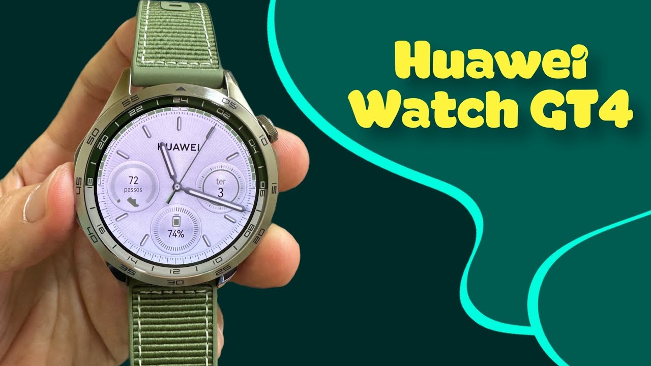 HUAWEI WATCH GT 4 Verde Unboxing e Primeiras Impressões - YouTube