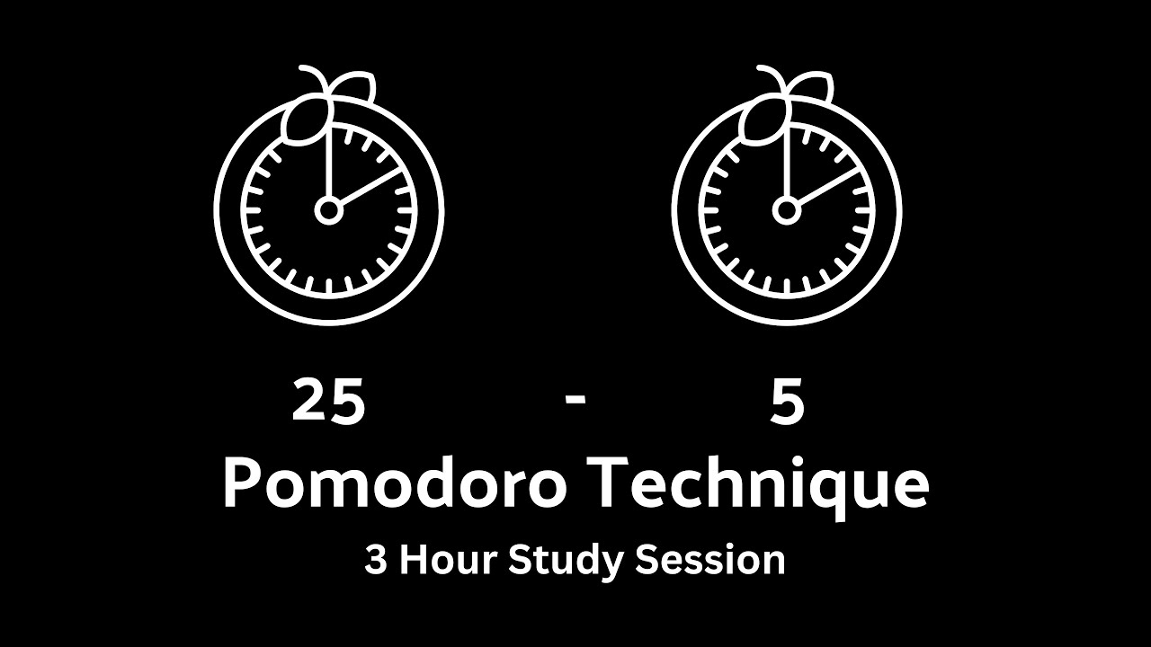 25/5 Pomodoro Timer: 3 Hours | No Music | ADHD Friendly | Finish your ...