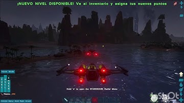 nave x-wing de Star Wars en ark