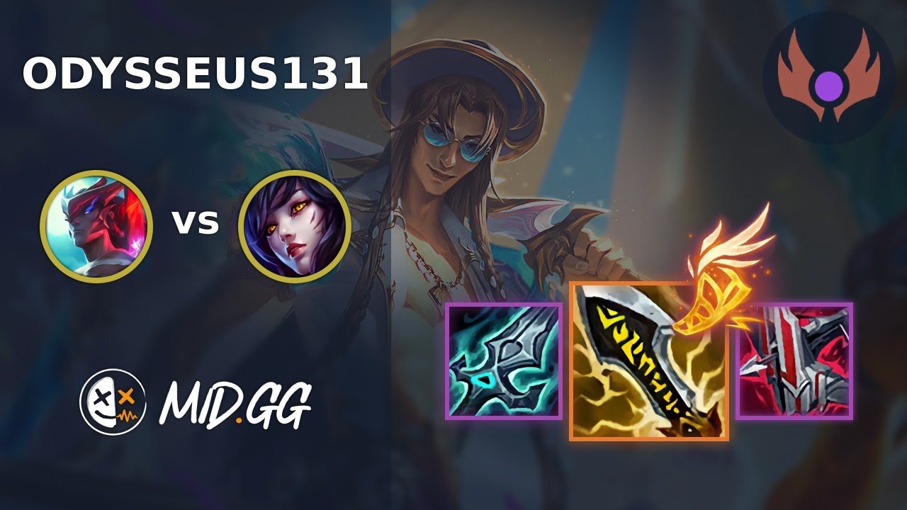 MID.GG: [ Odysseus131 ] Yone MID vs Ahri | EUW MASTER | LOL Season 2025