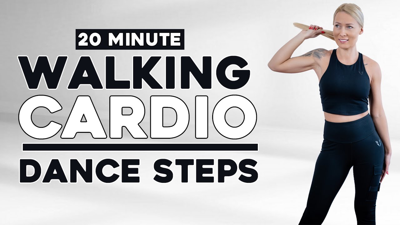 WALKING STEPS DANCE IN 20 Min - Walking FAT BURN Workout to the BEAT ...