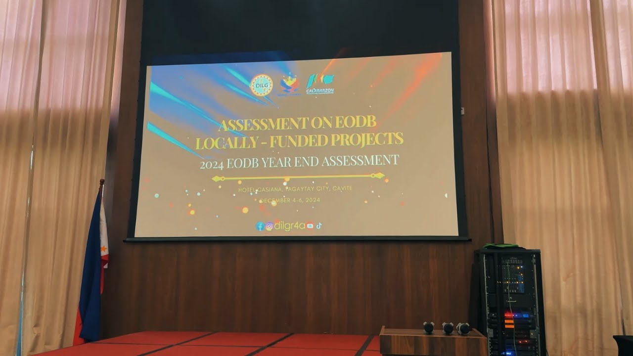 Ease of Doing Business (EODB) Year-End Assessment - YouTube