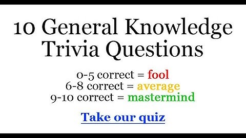Test Your Knowledge: Fun and Challenging Trivia Quiz!