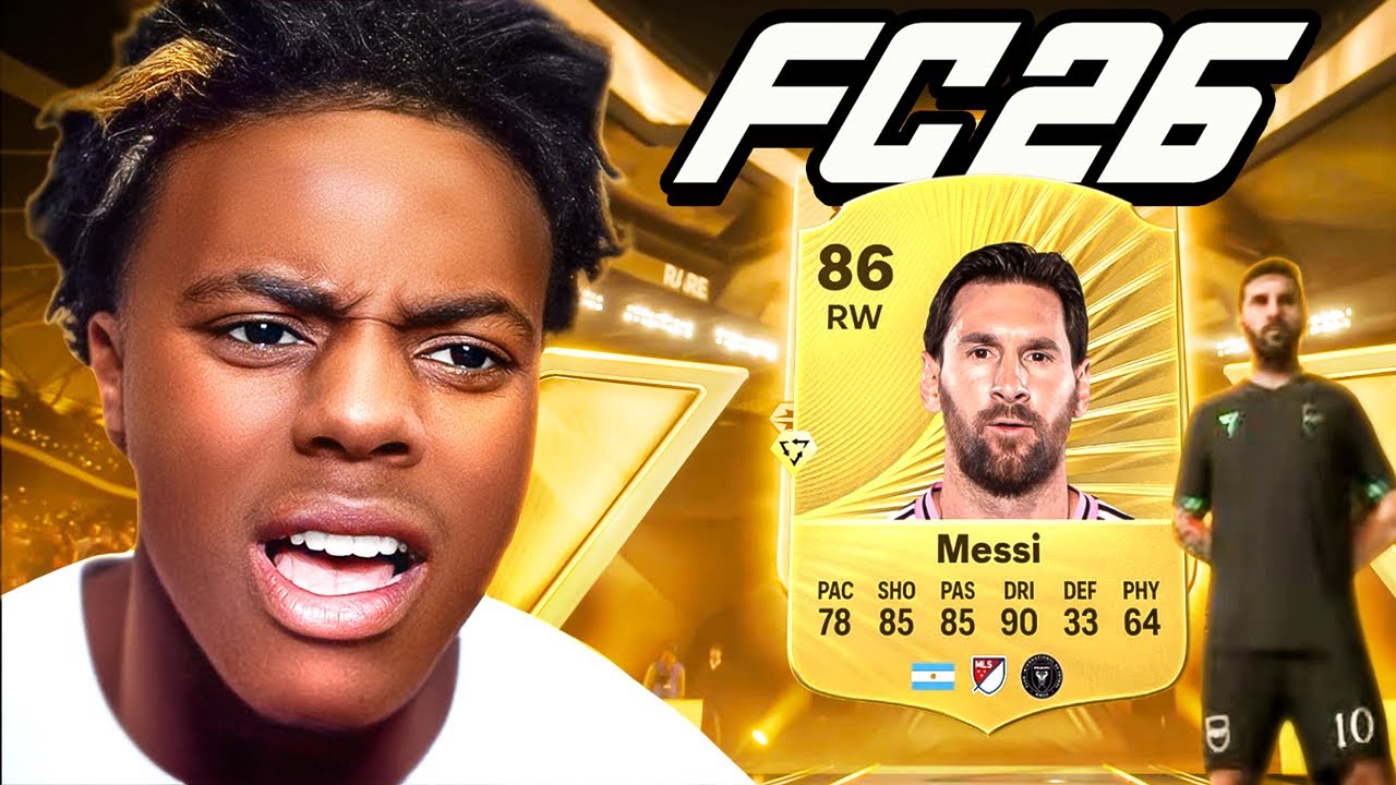 iShowSpeed ​​упаковывает Лионеля Месси в FIFA 26..