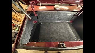 1969 Triumph TR6 Trunk Re-Upholstery