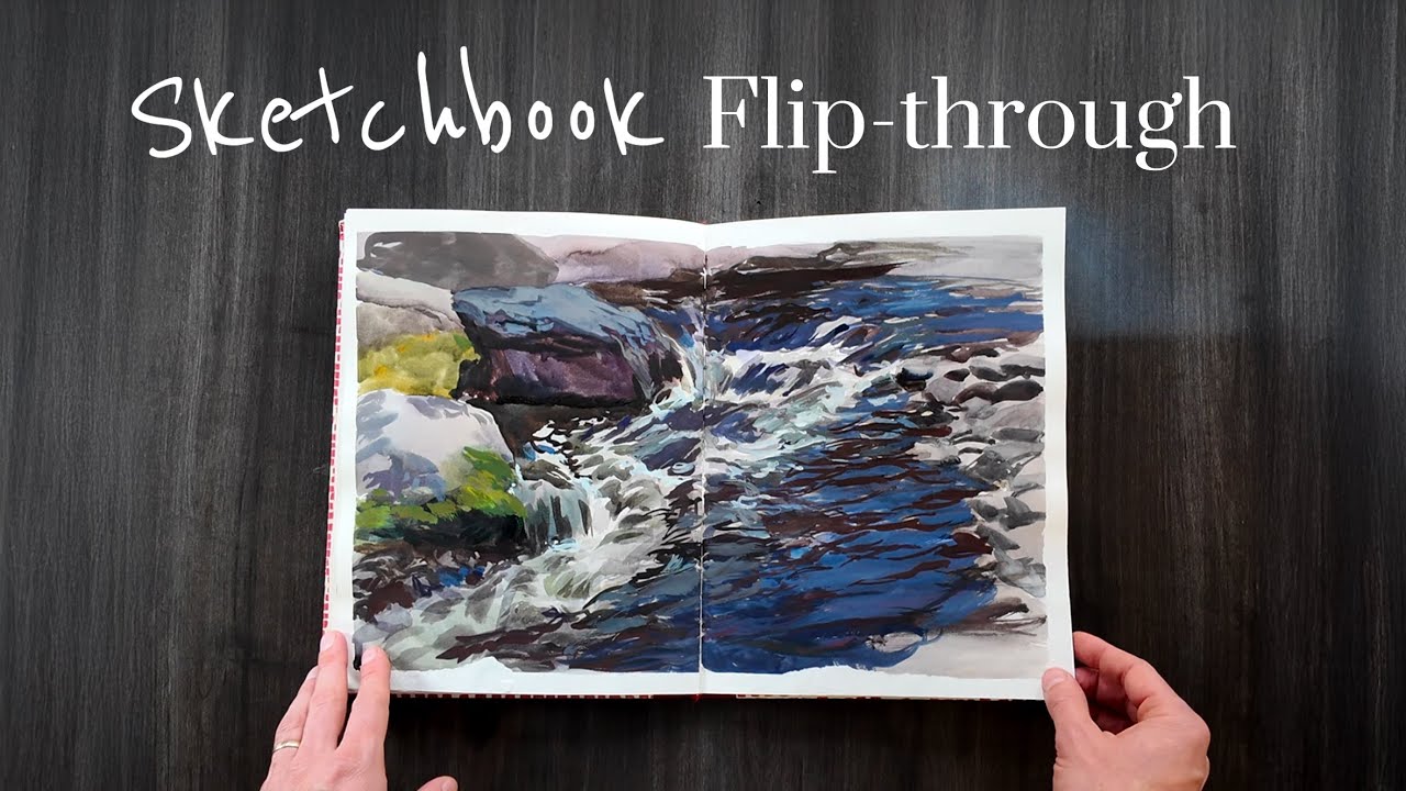 Перелистывание скетчбука и распродажа в студии