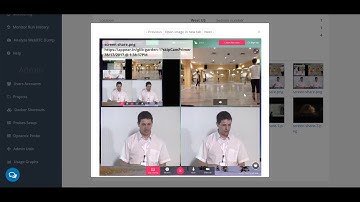 testRTC WebRTC screen sharing automation demo