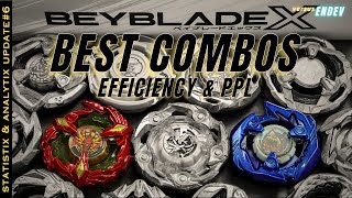 TOP 10 Beyblade X Combos in EFFICIENCY and PPL! NEW Stats Introduced! [Statistix and Analytix]