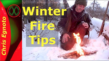 Finding DRY Tinder In Snow!