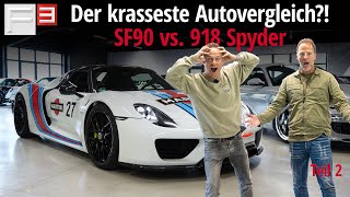 Hypercar Test mit @MatthiasMalmedieofficial   SF90 Spider vs. Porsche 918 Spyder  Teil 2