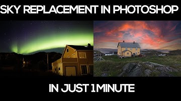 Sky Replacement in Adobe Photoshop in just 1 Minute | Replace sky fast