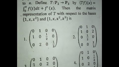 CSIR NET JUNE 2019 || CODE B || PART B || Q.32 || LINEAR ALGEBRA