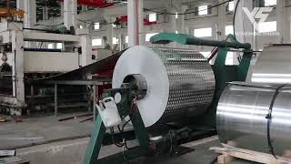 Aluminum plate coil warehouse, aluminum embossed plate coil, aluminum plate coil processing factory.