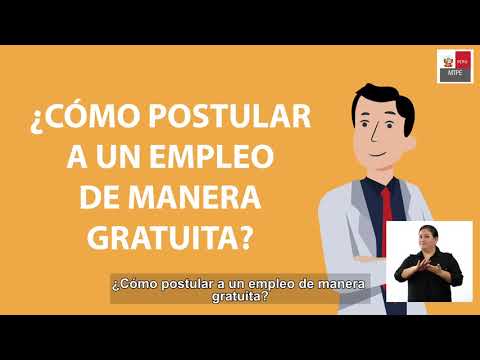 ¿Cómo puedo postular a un empleo de manera gratuita en el portal Empleos Perú? - Tutorial