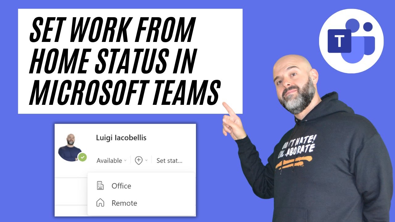 How To Set Microsoft Teams Work From Home Status YouTube How To Set Microsoft Teams Work From Home Status YouTube