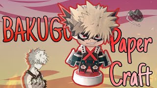 Katsuki Bakugo Papercraft My Hero Academia