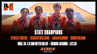 2023 IHSA 2A 4x200 Meter Relay State Championship Herrin Tigers