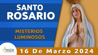 Rosario Hoy Jueves 16 Mayo 2024 l Padre Carlos Yepes l Misterios  luminosos