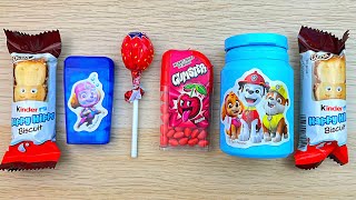 Red Candy Challenge ❤️ Kinder Happy Hippo, Gumster & Paw Patrol ASMR
