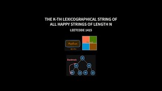 The k-th Lexicographical String of All Happy Strings of Length n | Backtracking