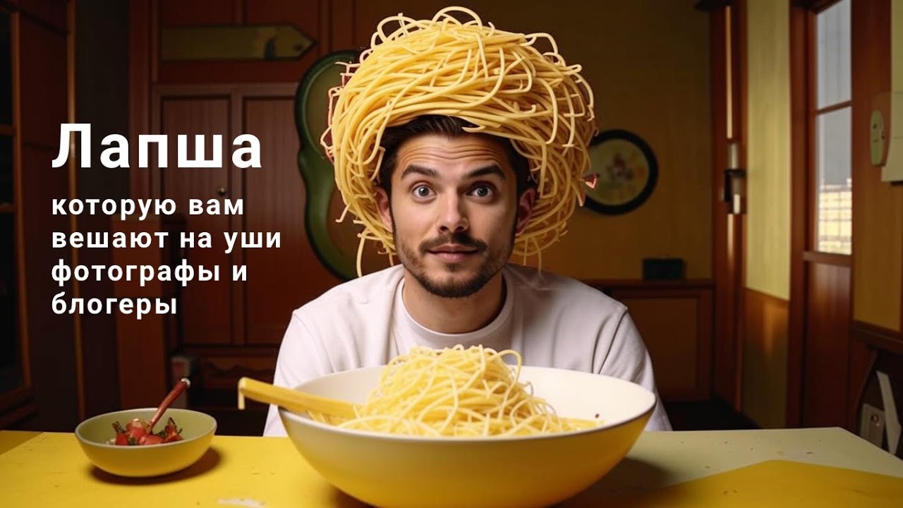 Как вам вешают на уши лапшу фотографы и блогеры - YouTube