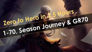 Diablo 3 Monk Zero to Hero 1-70, Season Journey and GR 70 for Primals in 2.5 Hours - Full Gameplay
