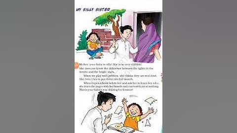 Class 3rd English lesson My Silly Sister. By Neel Kamal.