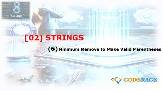 Minimum Remove to Make Valid Parentheses | Strings | Problem - 6 | Tamil | #ValidPar #Java #CodeRack