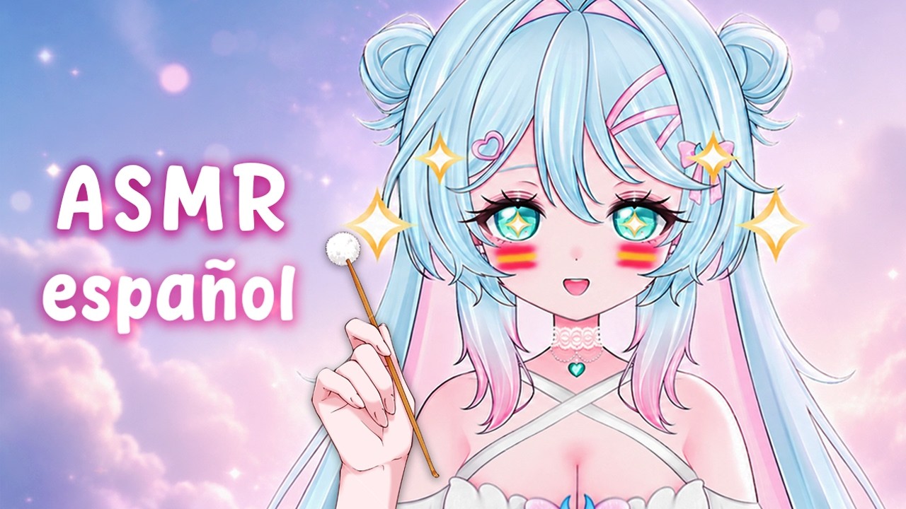 ASMR Close intimate Spanish whispers & intense massage ❤️🇪🇸 with my new mic!
