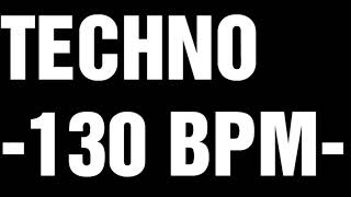 Techno Bass Track For Drum Practice -130 Bpm-