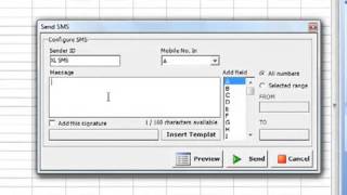 Excel API SMS Settings