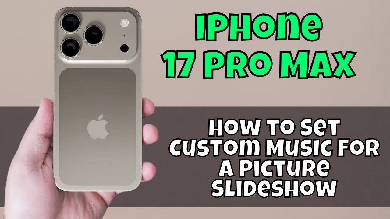 Как установить собственную музыку для слайд-шоу из фотографий на iPhone 17 Pro Max