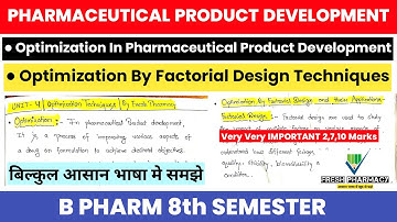 Optimization Techniques in Pharmaceutical Product Development | Optimization by factotial design