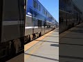 Surfliner Cab Car #6901 gives horn taps at Carlsbad Poinsettia #amtraktrain #train #pacificsurfliner