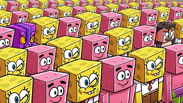 Minecraft | Who Is the REAL Spongebob - Morph Hide and Seek! (Spongebob in Bikini Bottom)