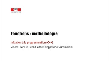 Fonctions : méthodologie